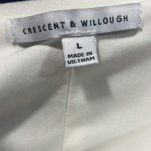 Crescent & Willough Jackets & Coats, Black & White Striped, Large, Blazer - Picture 7 of 10